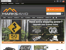 Tablet Screenshot of marks4wd.com
